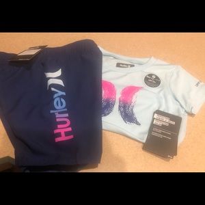 Hurley Nike Dri-fit boys short set!